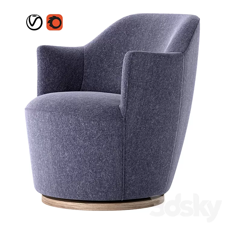 Aurora Chair in Various Colors 3D Model