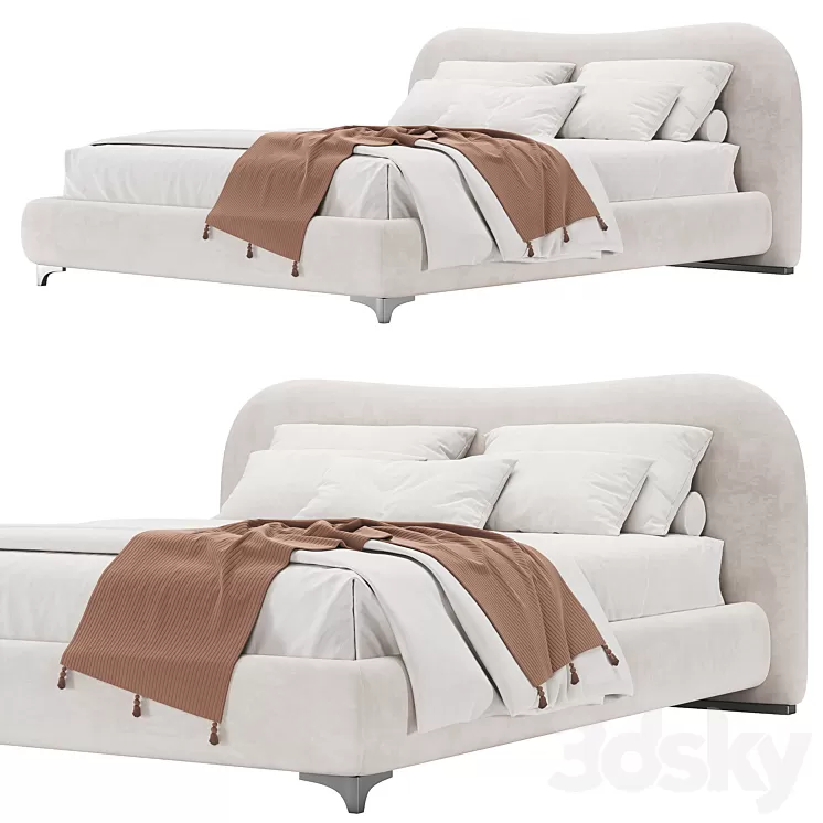 AURORE BED 3D Model Free