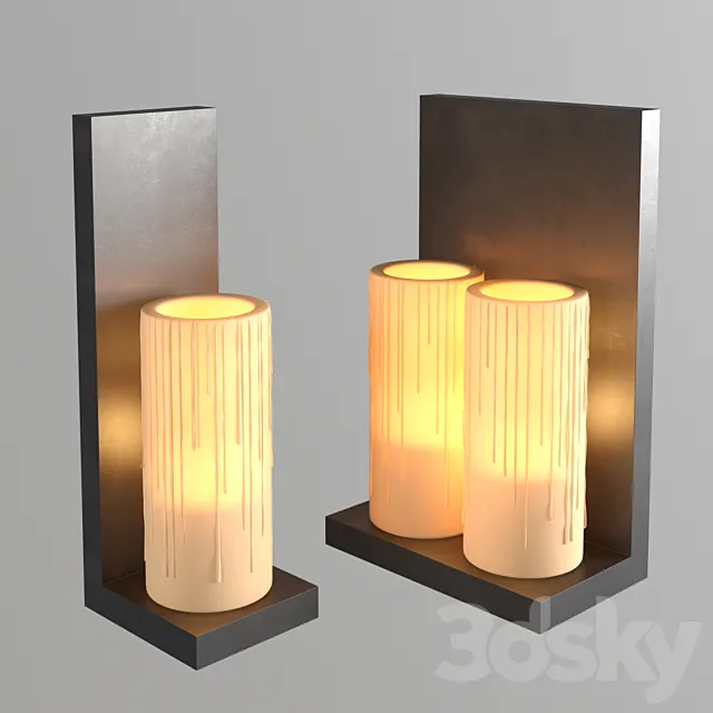 Authentage - Bellefeu Wall Candle 3DModel