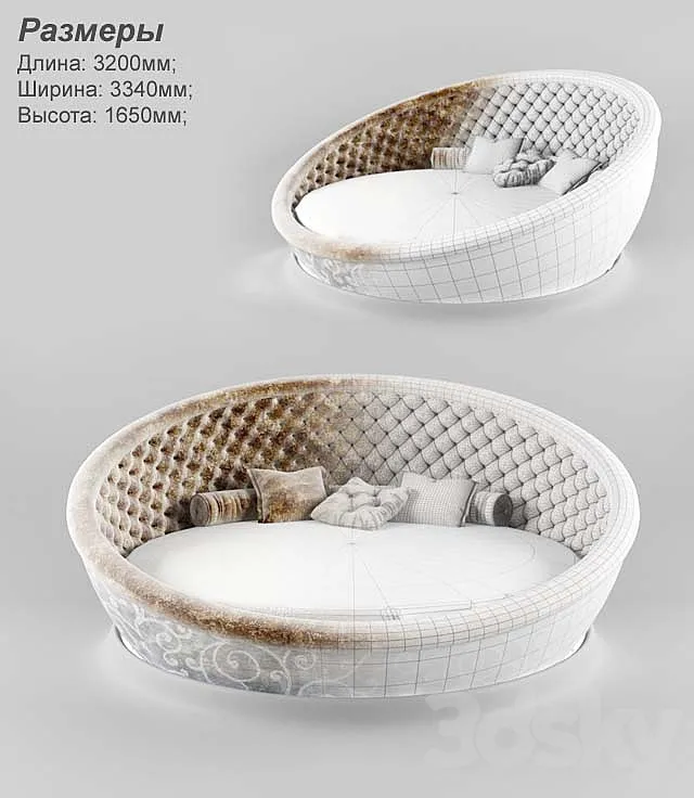 Author's bed 3D Model