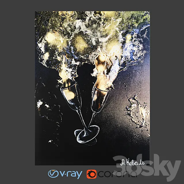 Author's picture canvas 7 3D Model