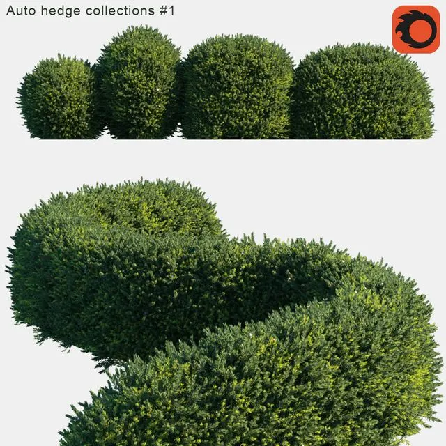 Auto hedge collections # 1 3D Model