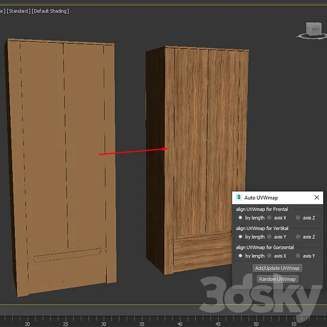 Auto UVWmap 3DModel