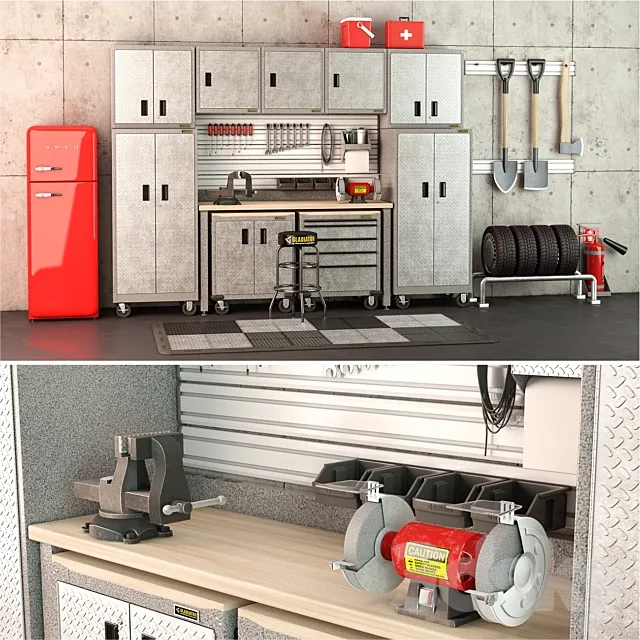 Auto workshop Gladiator Collection 3DModel