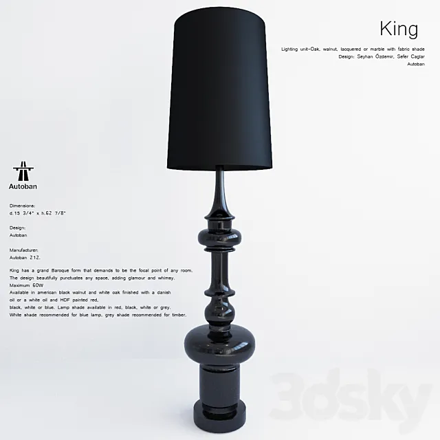Autoban King lamp 3D Model