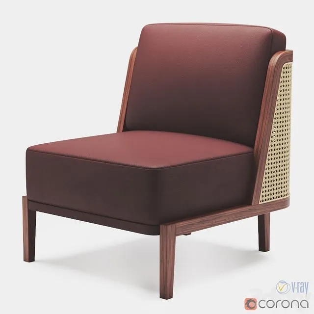 Autoban Throne rattan Lounge armchair 3D Model