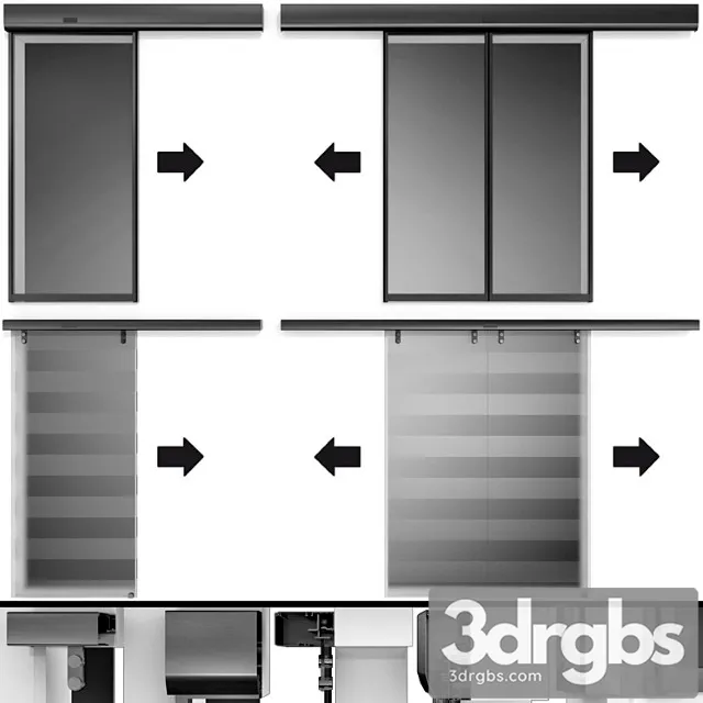 Automatic sliding metal glass doors Free Download