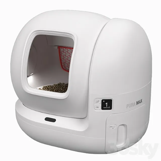 Automatic Toilet Tray for Cats Petkit Pura Max 3D Model Download