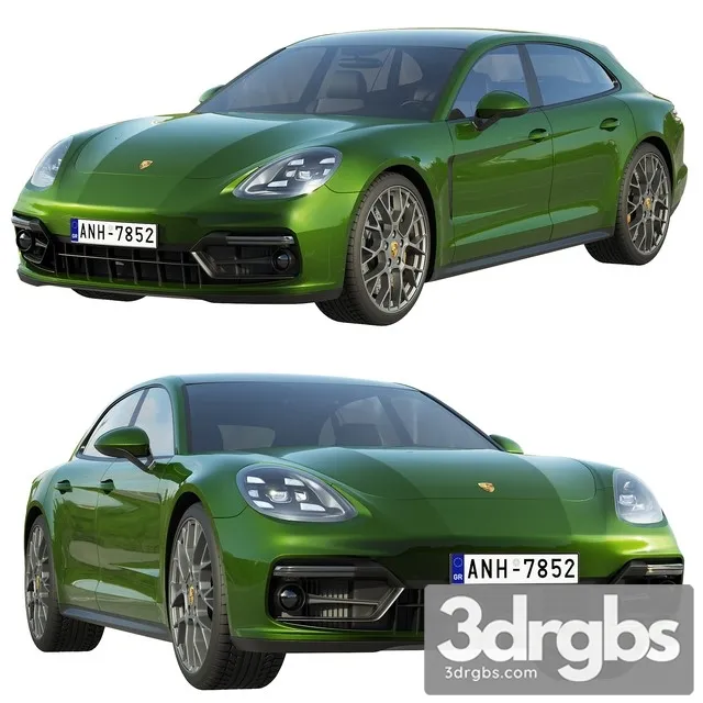 Automobil Porsche Panamera GTS Sport Turismo 3D Model Free