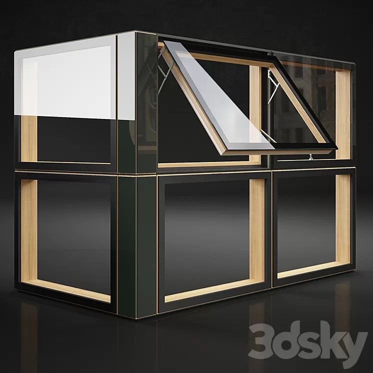 Autrian window 2 3D Model