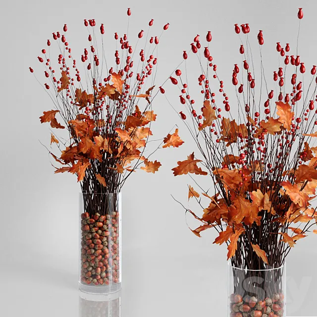 Autumn bouquet 3D Model