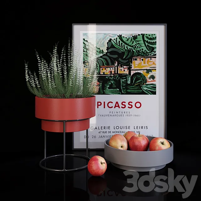 Autumn decor set 03 3DModel