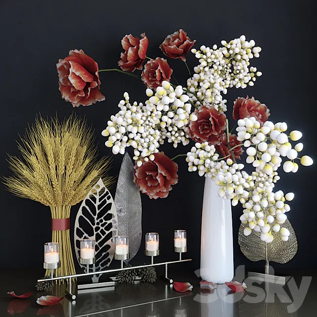 Autumn decorative set 3DModel