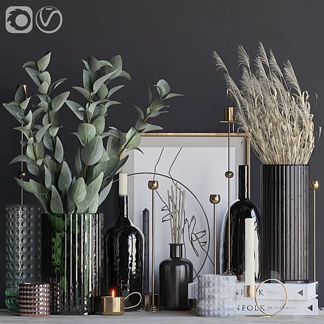 Autumn decorative set 5 3DModel