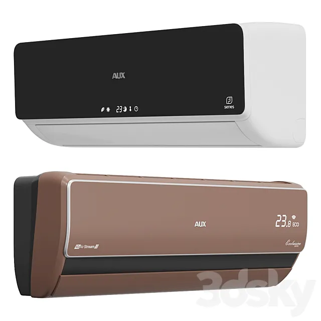 AUX air conditioners 3D Model