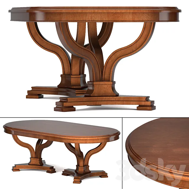 Avalon Heights-Art Epoch Pedestal Table 3D Model