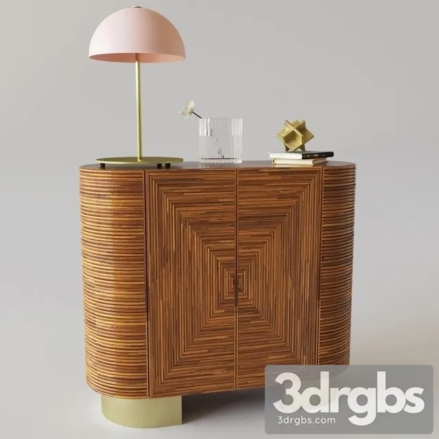 Avalon Rattan Bar 3D Model Free