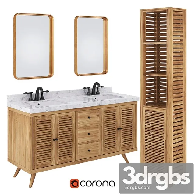 Avanity Harper Vanity Combo 3D Model Free