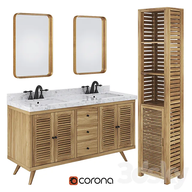 Avanity Harper Vanity Combo 3D Model