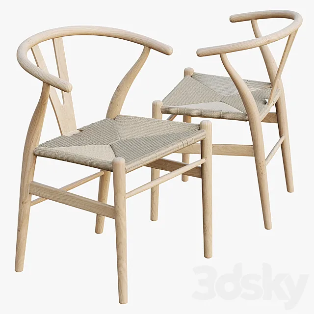 AVE Carl Hansen CH24 WISHBONE CHAIR 3D Model