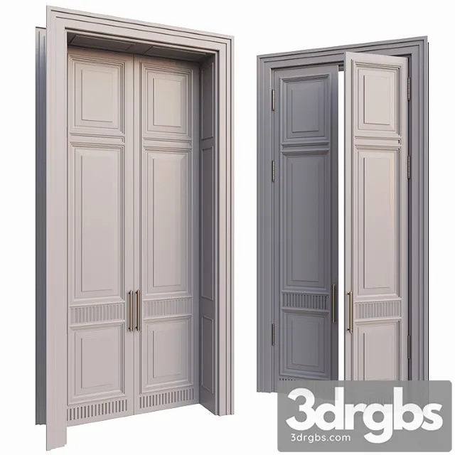 AVE Classic Gray Doors 3D Model Free