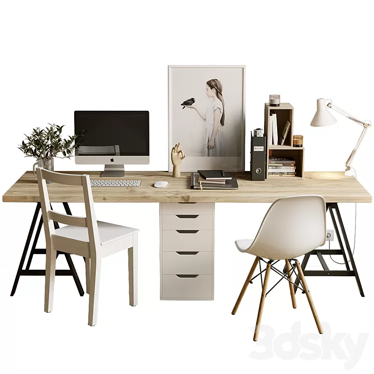 AVE IKEA WorkSpace 3D Model