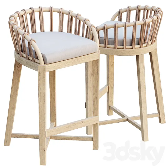 AVE Malawi Tub Barstool 3DModel