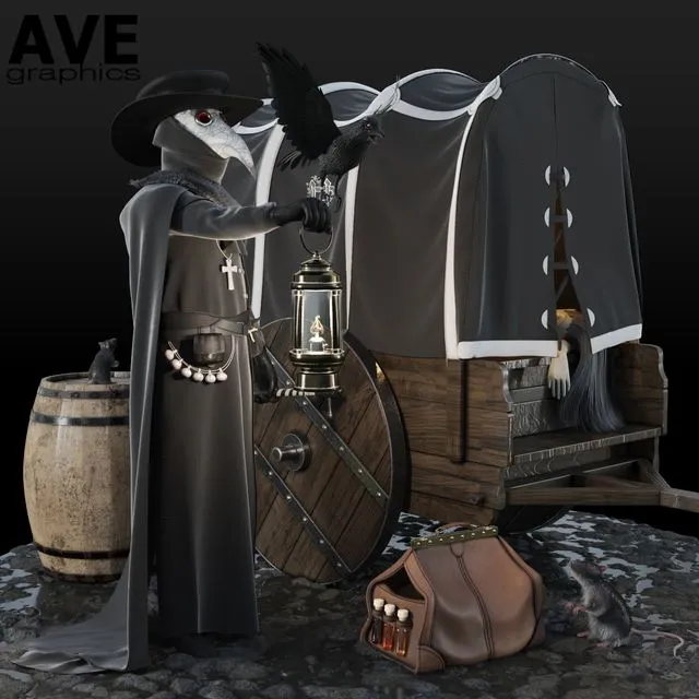 AVE Plague Doctor 3D Model