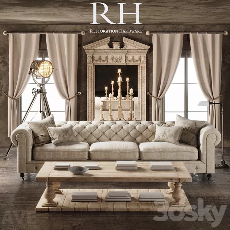 AVE Restoration Hardware volume 3D Model