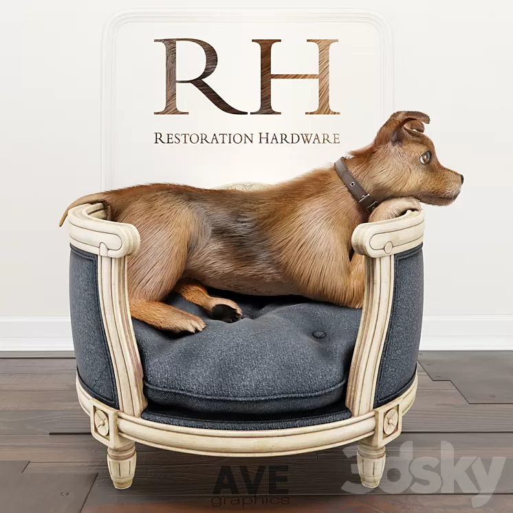 AVE RH Louis Pet Bed 3D Model