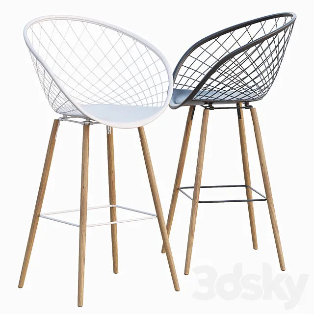 AVE SIDERA Counter Bar Stool 3D Model