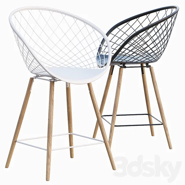 AVE SIDERA Counter Stool 3D Model