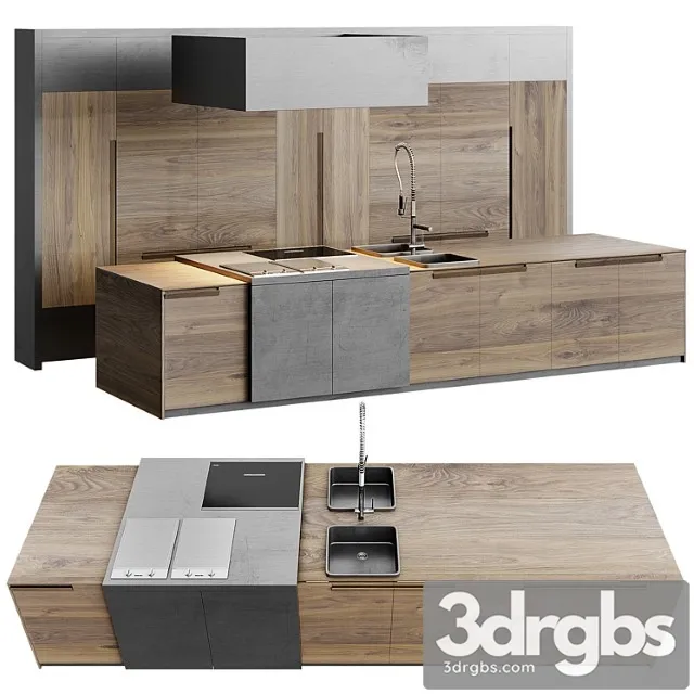 Ave Toncelli Essence Kitchen Miele 3D Model Free