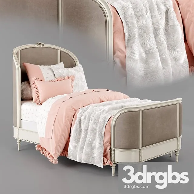 Aveline Bed Restoration Hardware 3D Model Free