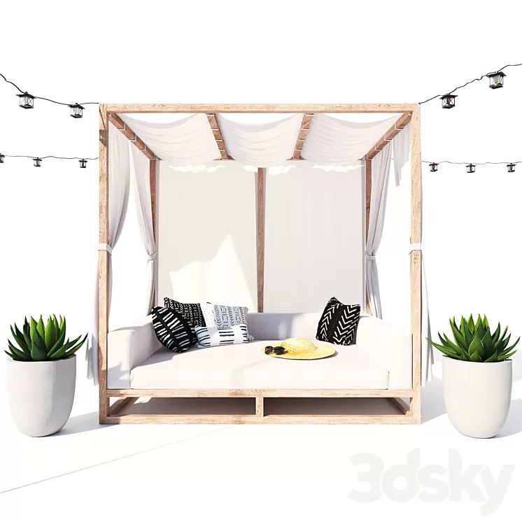 AVIARA CANOPY DAYBED 3D Model