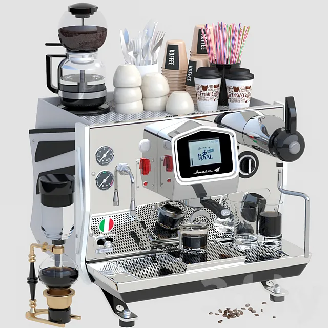 Aviator Royal 1GR Coffee Machine 3DModel