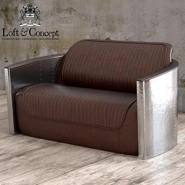 AVIATOR SOFA SOFA 2 SEAT 3D Model