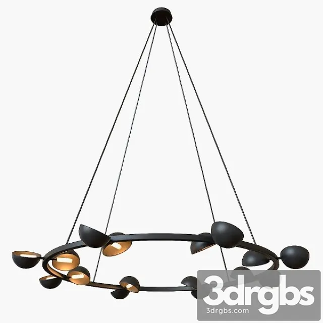 Avion Round 16 Lights Chandelier 3D Model Free