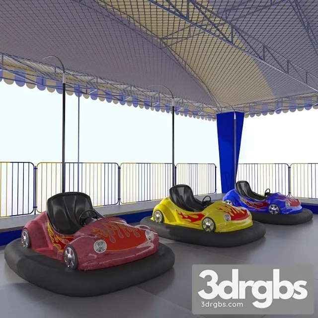 Avtodrom Bampernye Mashinki 4 3D Model Download