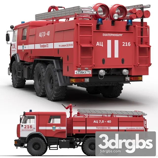 Avtotsisterna Ats7 40 3D Model Free