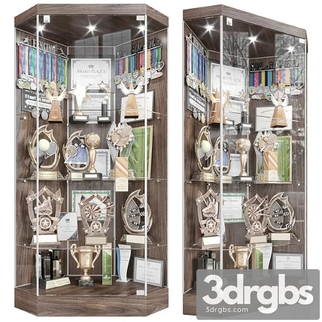 Award Cabinet 3 3D Model Free