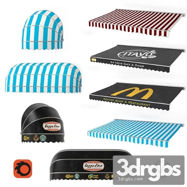 Awning Collection Vol 03 3D Model Free