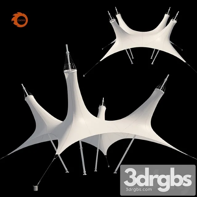 Awning construction 3D Model Free