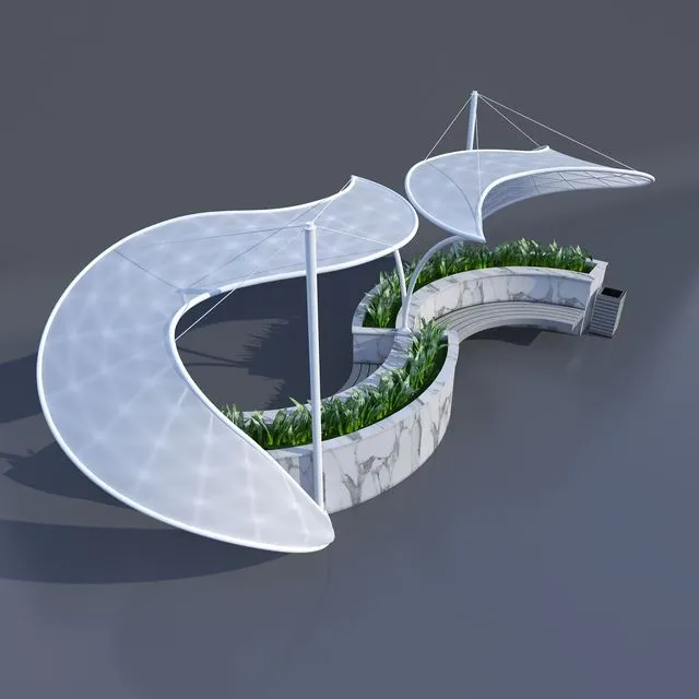 Awning decorative arbor 3D Model