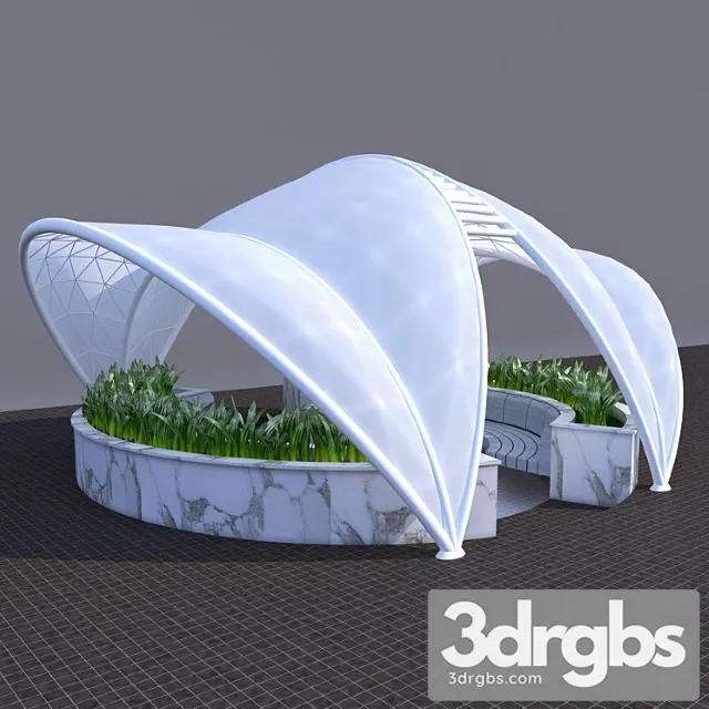 Awning Decorative Gazebo 5 3D Model Download