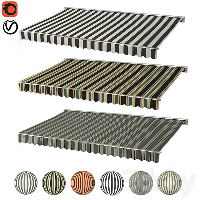 Awning set kitbash vol.04 Free Download