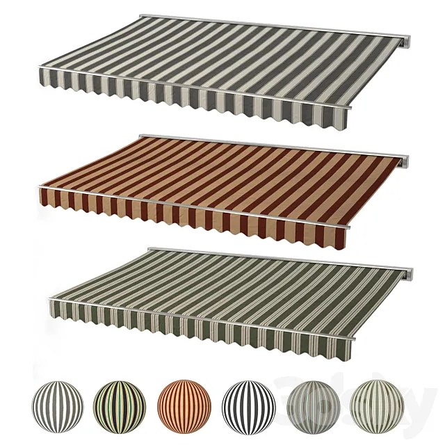 Awning set kitbash vol.04 3D Model