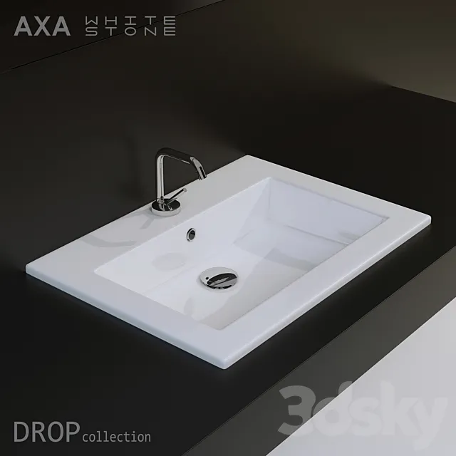 AXA White Stone DROP collection 3DModel