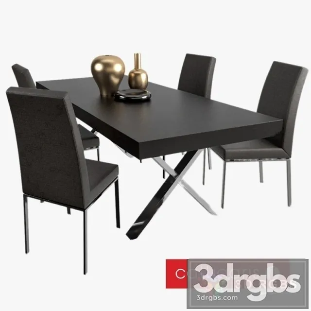 Axel Bess Table and Chair 3D Model Free