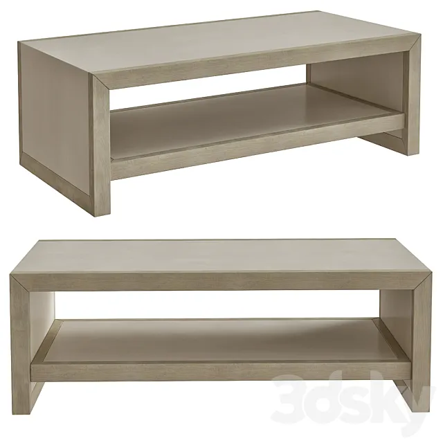 Axiom Rectangular Coffee Table 3D Model